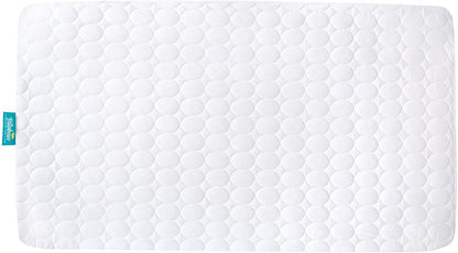 Crib Mattress Protector Pad Waterproof, Toddler Machine Washable & Dryer Fit Baby Bed Mattress Protector (Standard Size 52” X 28”)