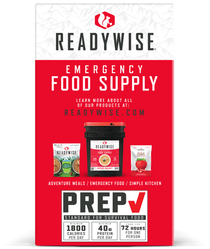 Emergency Food Supply 72 Hours, 30 Servings, 25-Year Shelf Life